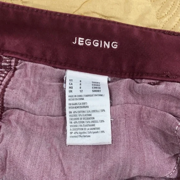 Burgundy American Eagle Skinny Jeggings - Picture 4 of 6